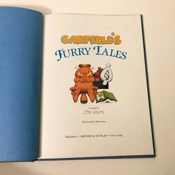 Vintage 1989 Garfields Furry Tales  Jim Davis Book Hardcover - Picture 10 of 16